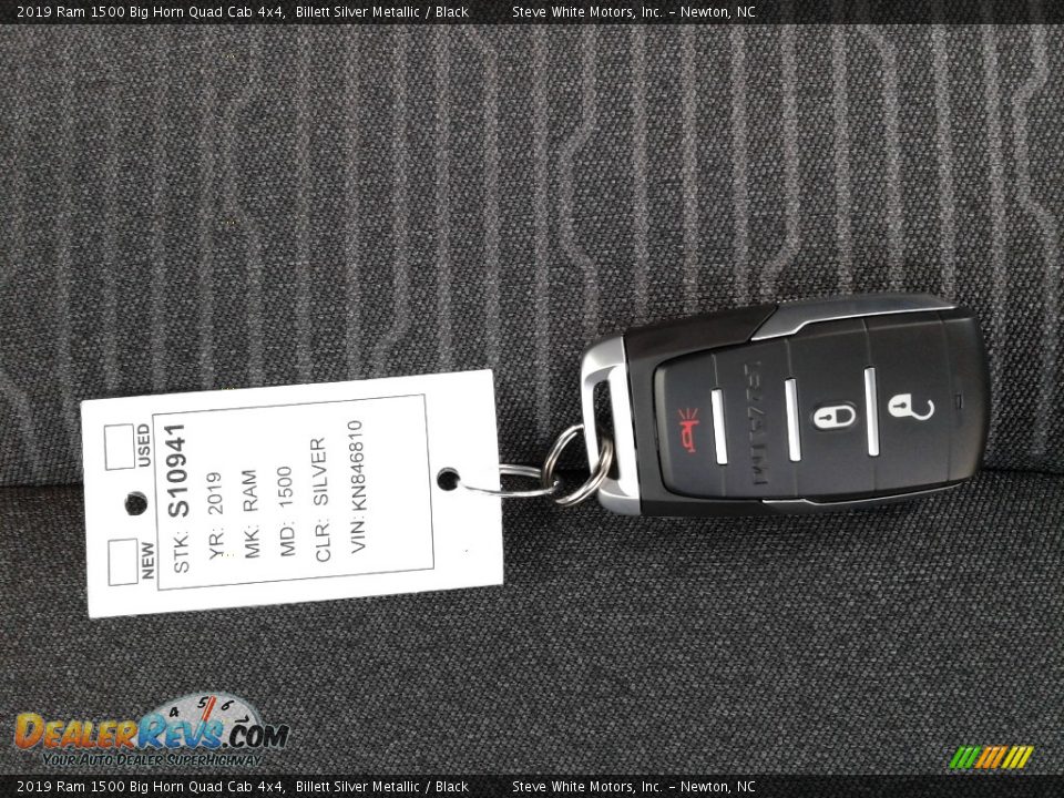 2019 Ram 1500 Big Horn Quad Cab 4x4 Billett Silver Metallic / Black Photo #30