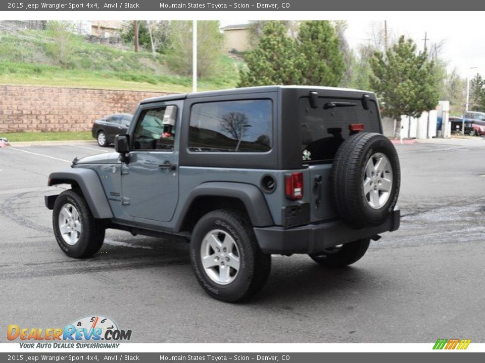 2015 Jeep Wrangler Sport 4x4 Anvil / Black Photo #4