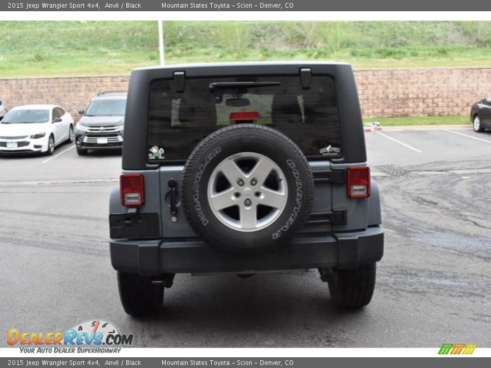 2015 Jeep Wrangler Sport 4x4 Anvil / Black Photo #5