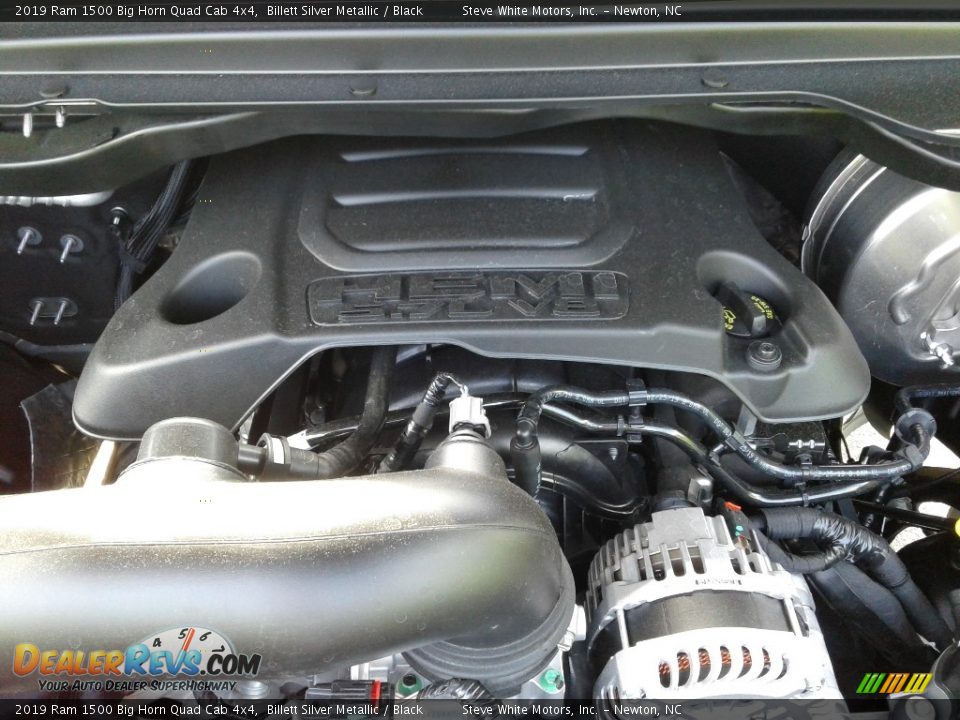 2019 Ram 1500 Big Horn Quad Cab 4x4 Billett Silver Metallic / Black Photo #31