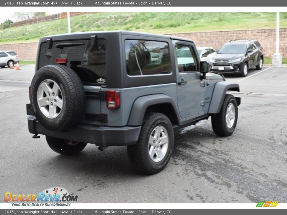 2015 Jeep Wrangler Sport 4x4 Anvil / Black Photo #6