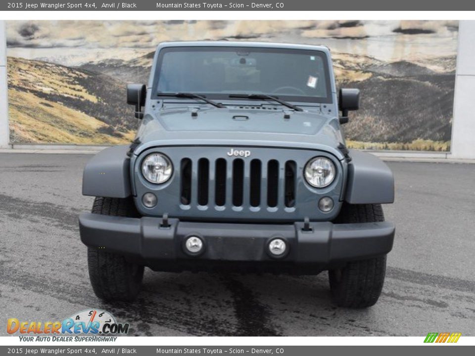 2015 Jeep Wrangler Sport 4x4 Anvil / Black Photo #8