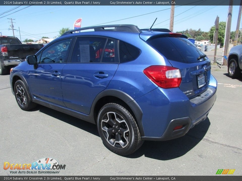 2014 Subaru XV Crosstrek 2.0i Limited Quartz Blue Pearl / Ivory Photo #5