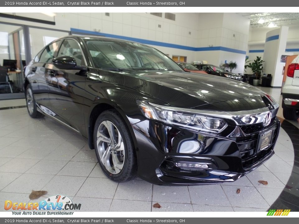 2019 Honda Accord EX-L Sedan Crystal Black Pearl / Black Photo #3