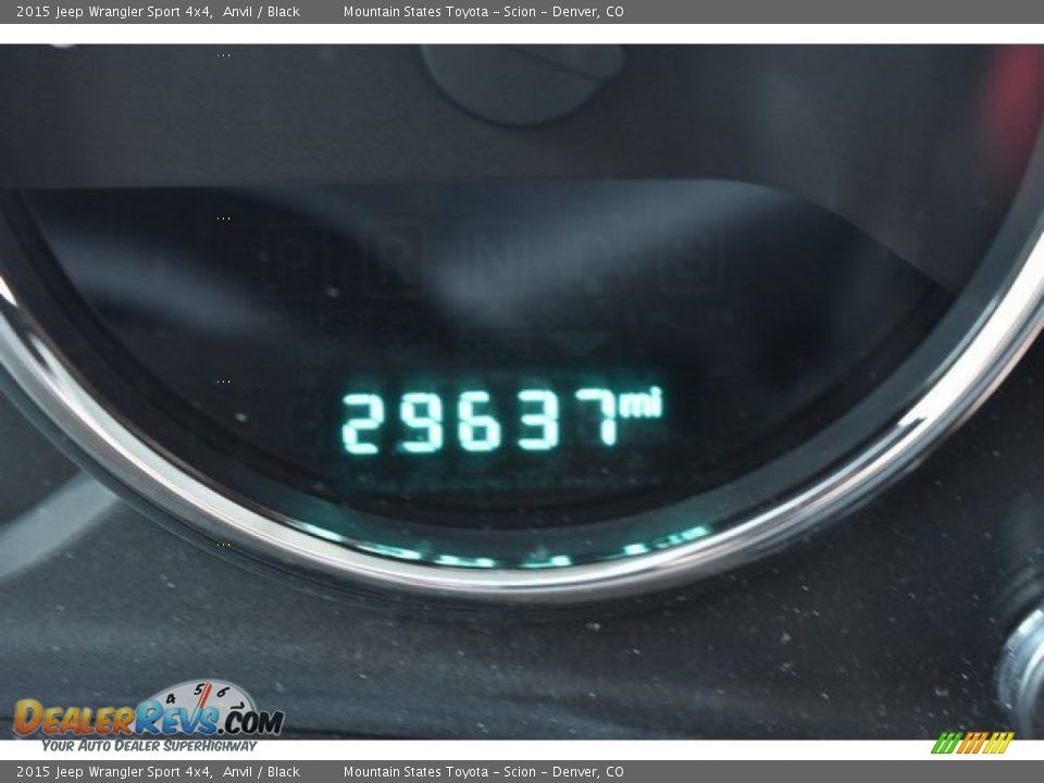 2015 Jeep Wrangler Sport 4x4 Anvil / Black Photo #12