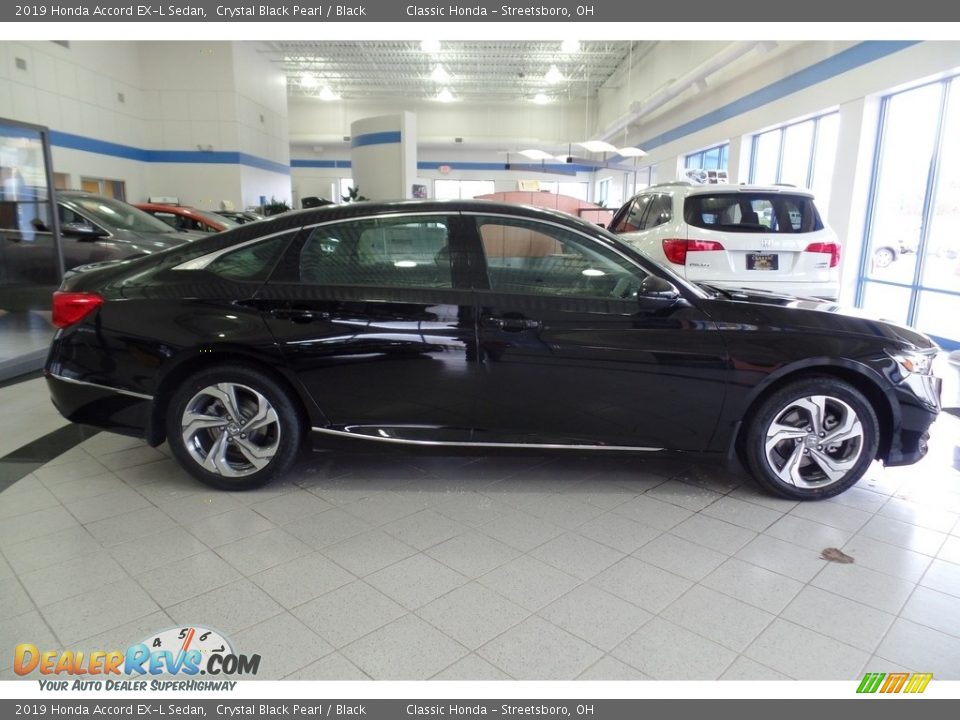 2019 Honda Accord EX-L Sedan Crystal Black Pearl / Black Photo #4