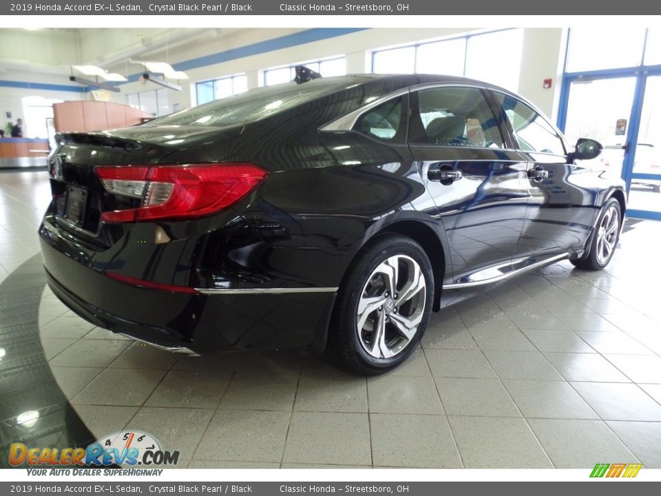 2019 Honda Accord EX-L Sedan Crystal Black Pearl / Black Photo #5