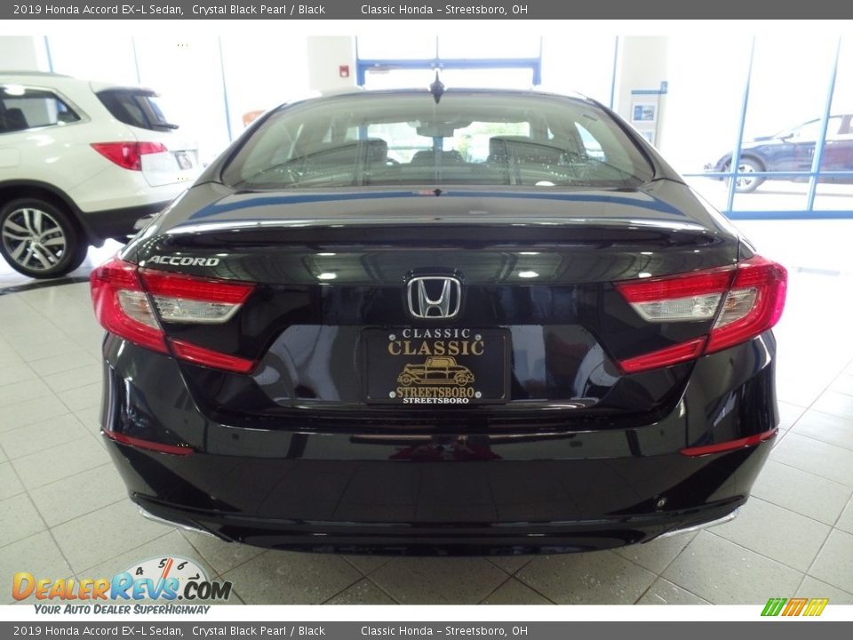 2019 Honda Accord EX-L Sedan Crystal Black Pearl / Black Photo #6