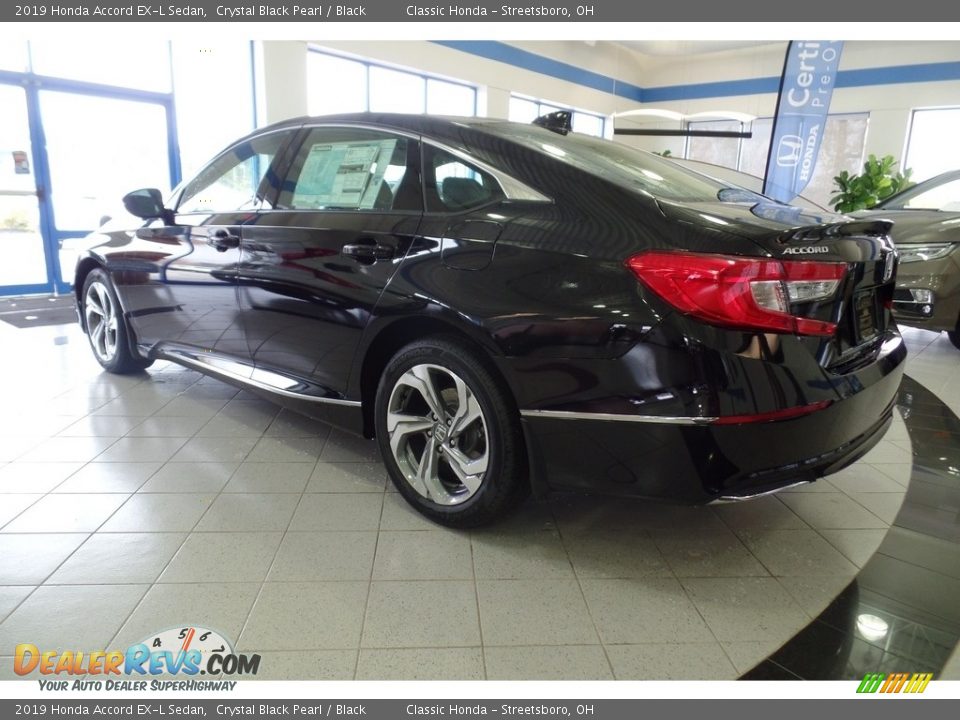 2019 Honda Accord EX-L Sedan Crystal Black Pearl / Black Photo #7