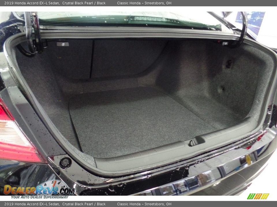 2019 Honda Accord EX-L Sedan Crystal Black Pearl / Black Photo #20