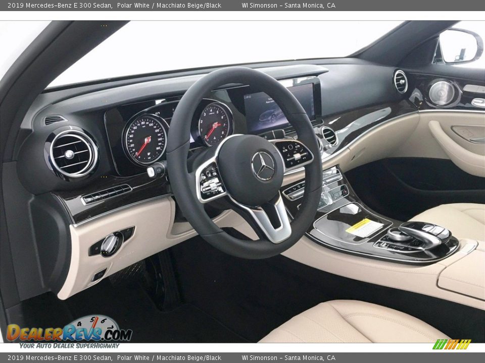 2019 Mercedes-Benz E 300 Sedan Polar White / Macchiato Beige/Black Photo #4