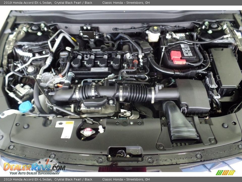 2019 Honda Accord EX-L Sedan Crystal Black Pearl / Black Photo #22