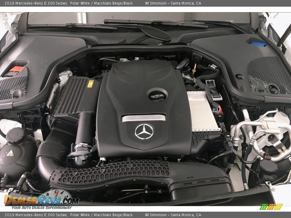 2019 Mercedes-Benz E 300 Sedan Polar White / Macchiato Beige/Black Photo #8