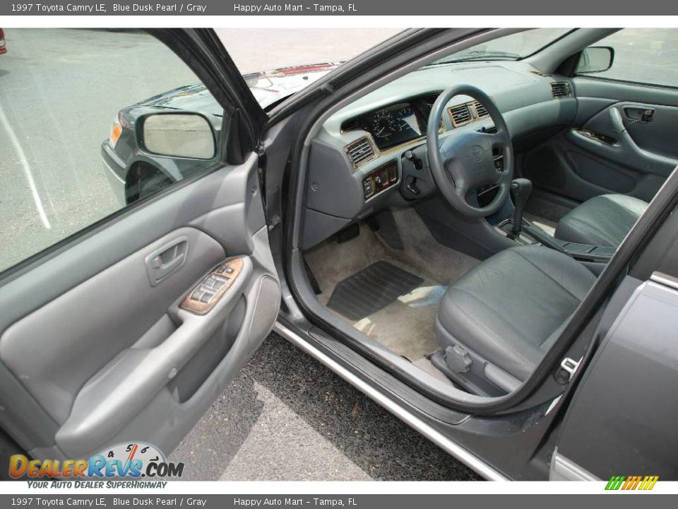 1997 Toyota Camry LE Blue Dusk Pearl / Gray Photo #13