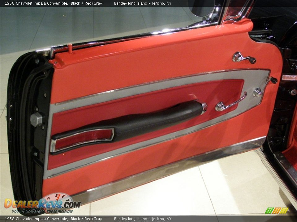1958 Chevrolet Impala Convertible Black / Red/Gray Photo #14