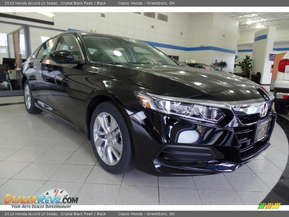 2019 Honda Accord LX Sedan Crystal Black Pearl / Black Photo #3