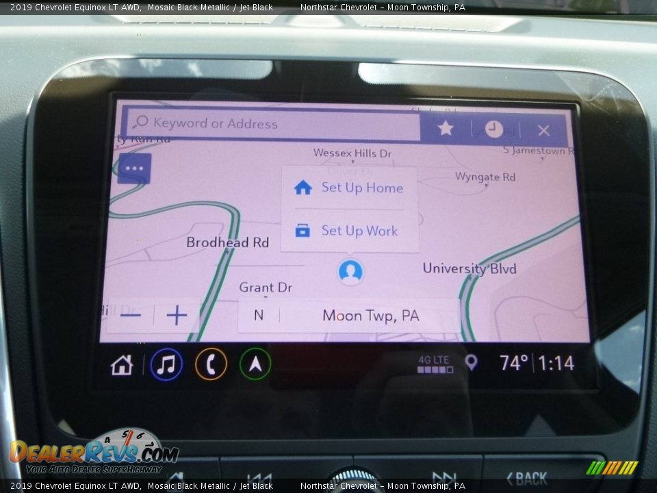2019 Chevrolet Equinox LT AWD Mosaic Black Metallic / Jet Black Photo #16