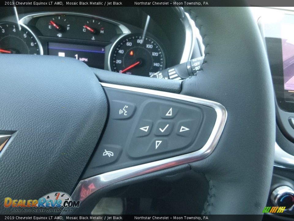 2019 Chevrolet Equinox LT AWD Mosaic Black Metallic / Jet Black Photo #19