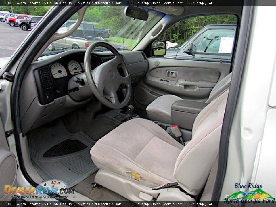 2002 Toyota Tacoma V6 Double Cab 4x4 Mystic Gold Metallic / Oak Photo #6