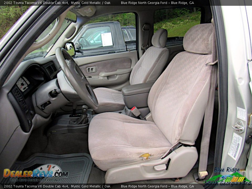 2002 Toyota Tacoma V6 Double Cab 4x4 Mystic Gold Metallic / Oak Photo #7