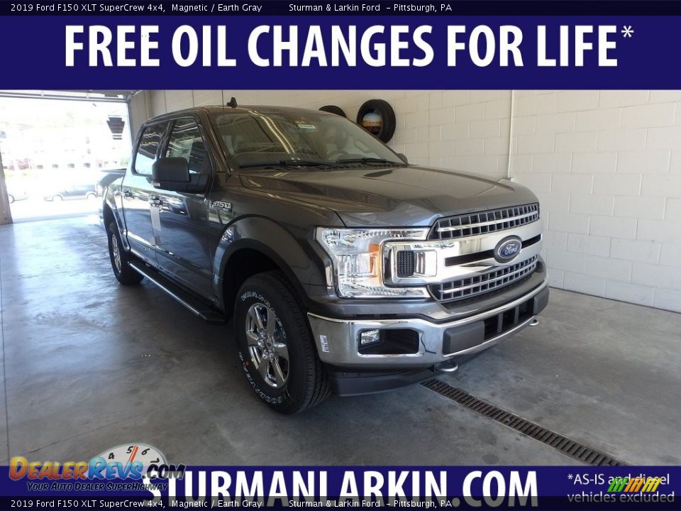 2019 Ford F150 XLT SuperCrew 4x4 Magnetic / Earth Gray Photo #1