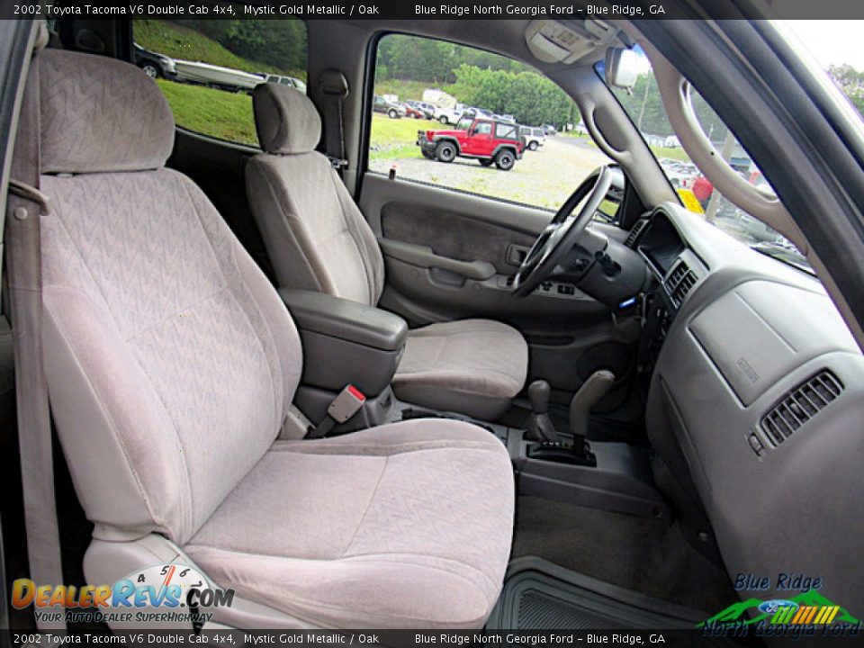 2002 Toyota Tacoma V6 Double Cab 4x4 Mystic Gold Metallic / Oak Photo #9