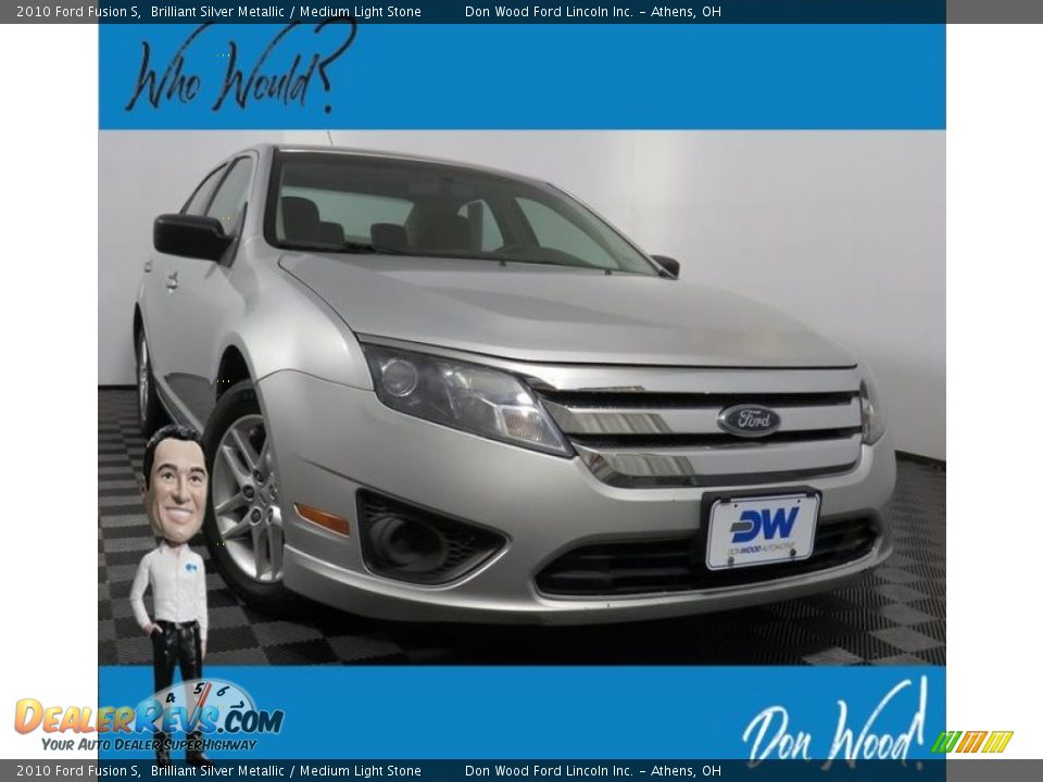 2010 Ford Fusion S Brilliant Silver Metallic / Medium Light Stone Photo #1