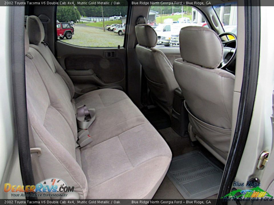 2002 Toyota Tacoma V6 Double Cab 4x4 Mystic Gold Metallic / Oak Photo #10