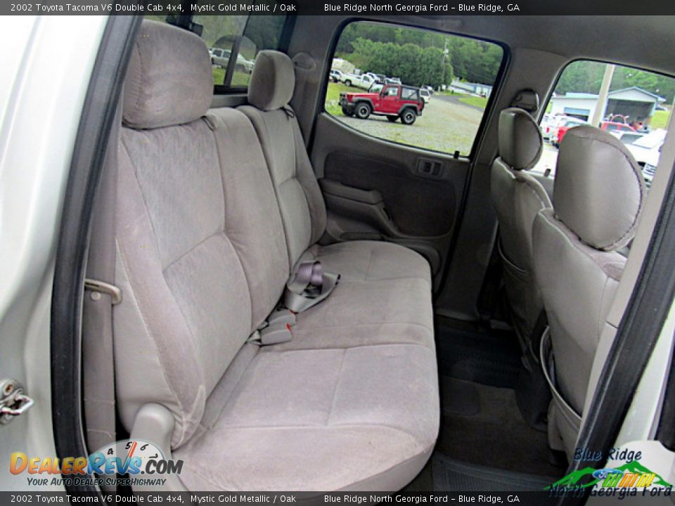 2002 Toyota Tacoma V6 Double Cab 4x4 Mystic Gold Metallic / Oak Photo #11