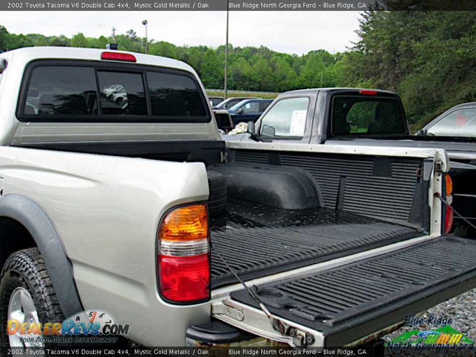 2002 Toyota Tacoma V6 Double Cab 4x4 Mystic Gold Metallic / Oak Photo #12
