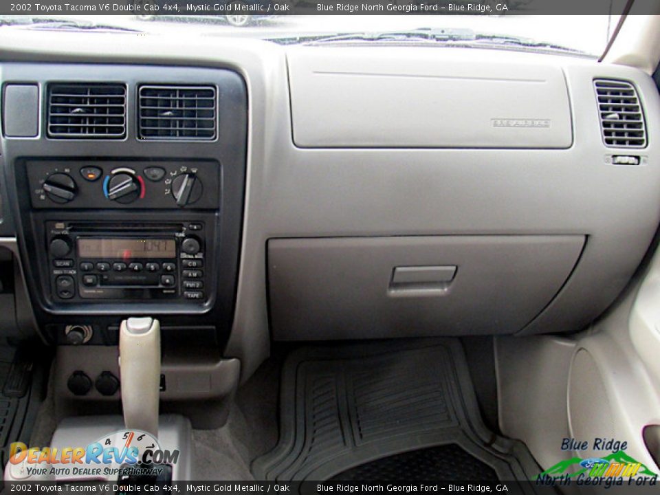 2002 Toyota Tacoma V6 Double Cab 4x4 Mystic Gold Metallic / Oak Photo #15