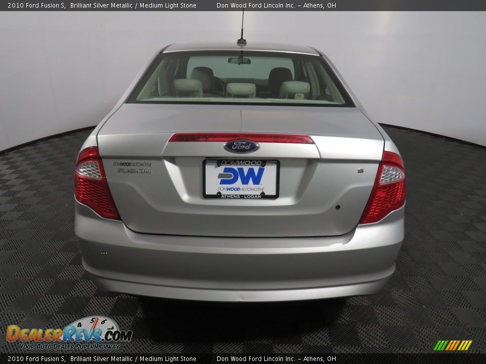 2010 Ford Fusion S Brilliant Silver Metallic / Medium Light Stone Photo #11