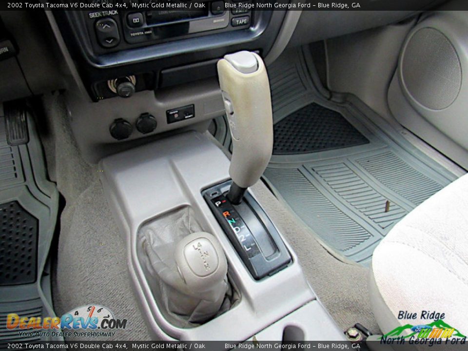 2002 Toyota Tacoma V6 Double Cab 4x4 Mystic Gold Metallic / Oak Photo #17