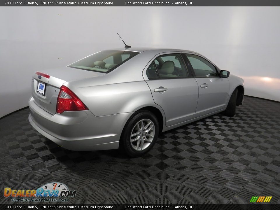 2010 Ford Fusion S Brilliant Silver Metallic / Medium Light Stone Photo #13