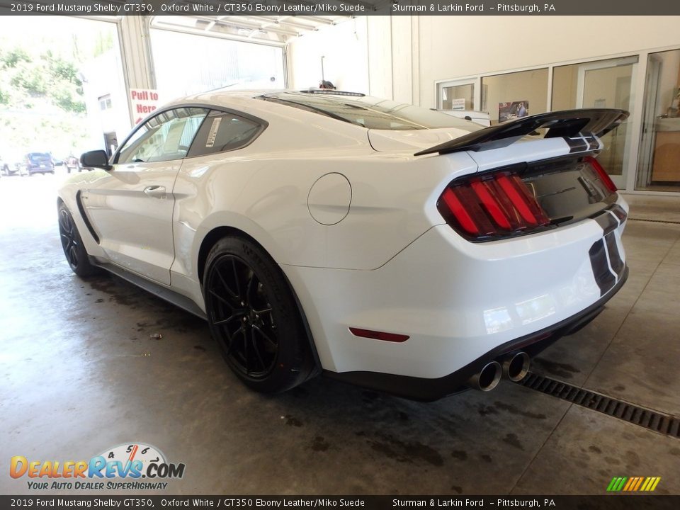 2019 Ford Mustang Shelby GT350 Oxford White / GT350 Ebony Leather/Miko Suede Photo #4