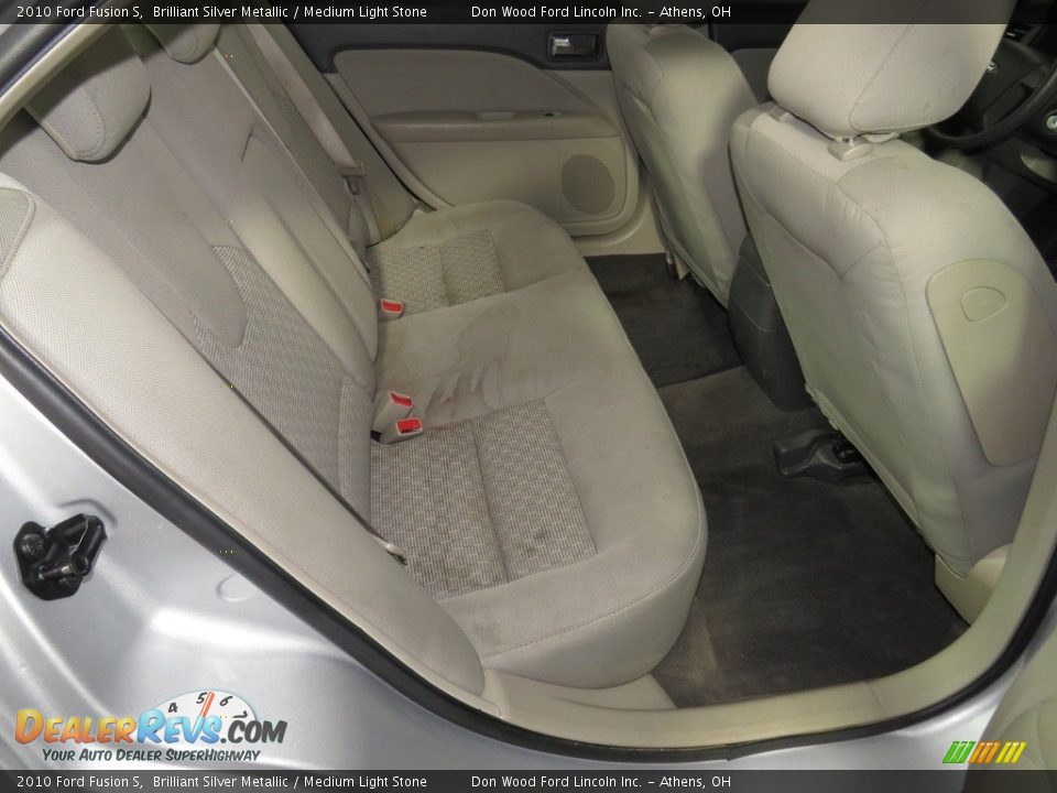 2010 Ford Fusion S Brilliant Silver Metallic / Medium Light Stone Photo #22