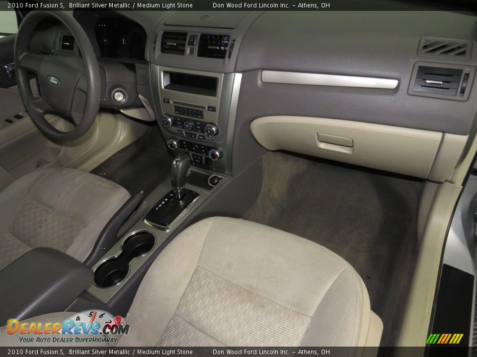 2010 Ford Fusion S Brilliant Silver Metallic / Medium Light Stone Photo #25