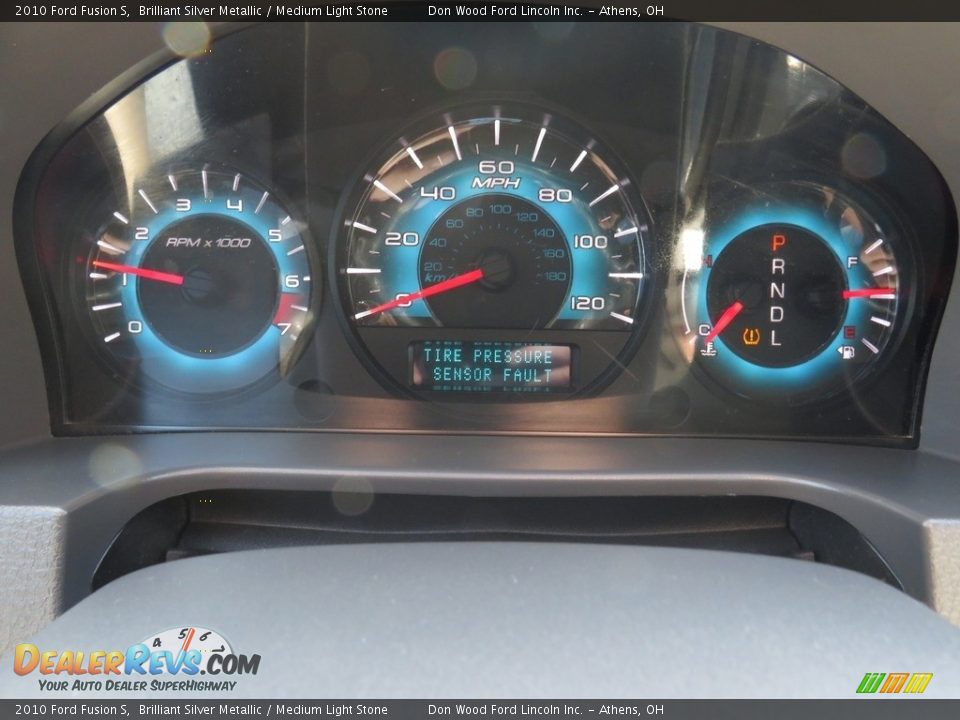 2010 Ford Fusion S Brilliant Silver Metallic / Medium Light Stone Photo #26