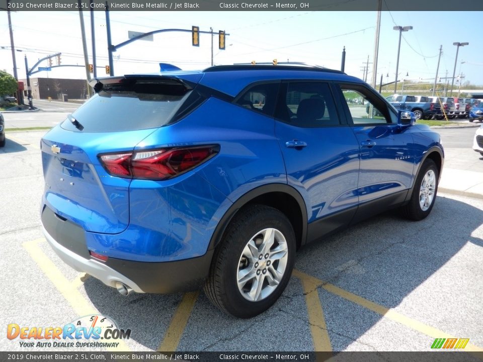 2019 Chevrolet Blazer 2.5L Cloth Kinetic Blue Metallic / Jet Black Photo #4