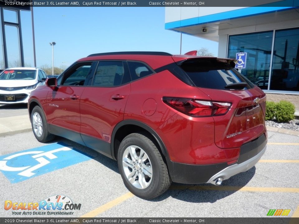 2019 Chevrolet Blazer 3.6L Leather AWD Cajun Red Tintcoat / Jet Black Photo #5