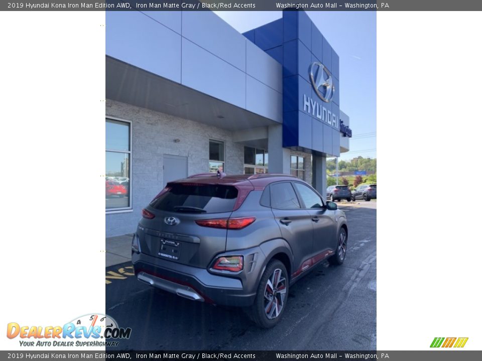 2019 Hyundai Kona Iron Man Edition AWD Iron Man Matte Gray / Black/Red Accents Photo #4