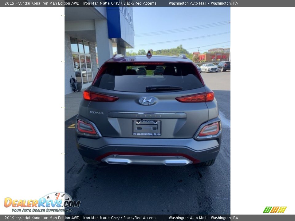 2019 Hyundai Kona Iron Man Edition AWD Iron Man Matte Gray / Black/Red Accents Photo #5