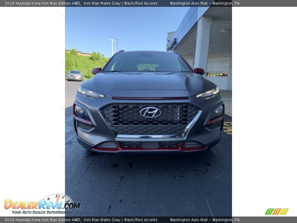 2019 Hyundai Kona Iron Man Edition AWD Iron Man Matte Gray / Black/Red Accents Photo #8