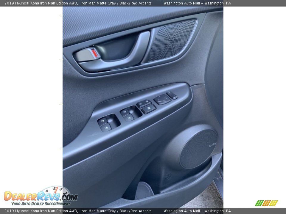 2019 Hyundai Kona Iron Man Edition AWD Iron Man Matte Gray / Black/Red Accents Photo #10