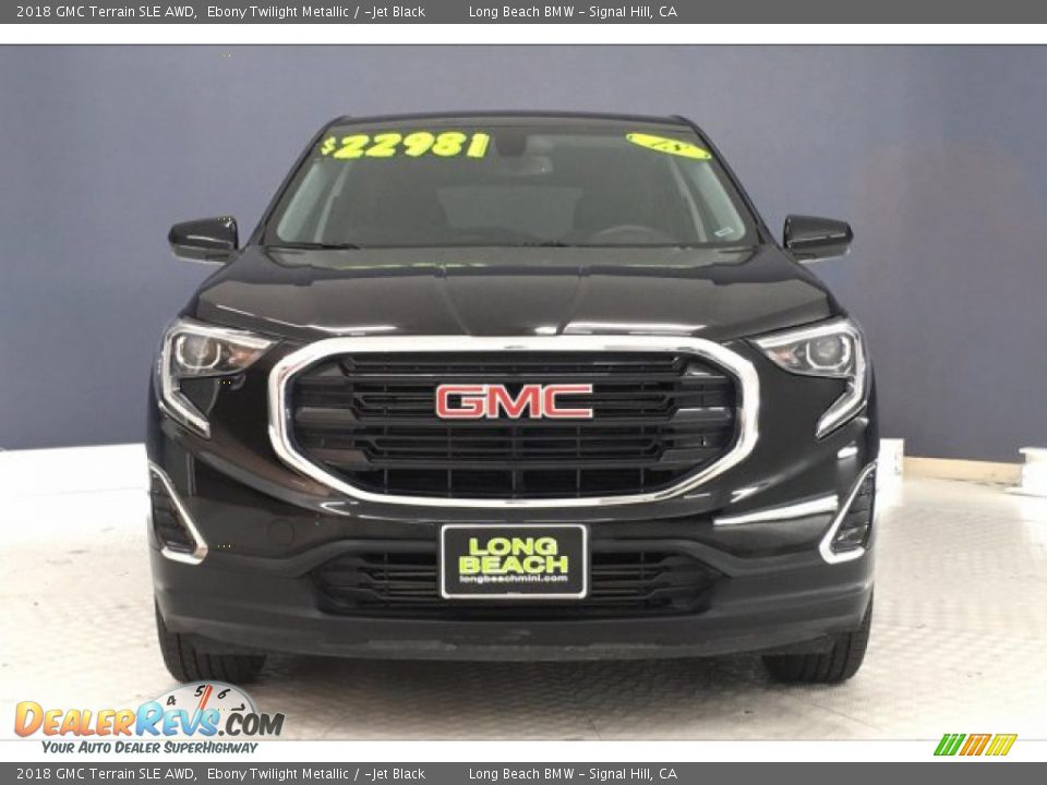 2018 GMC Terrain SLE AWD Ebony Twilight Metallic / ­Jet Black Photo #2