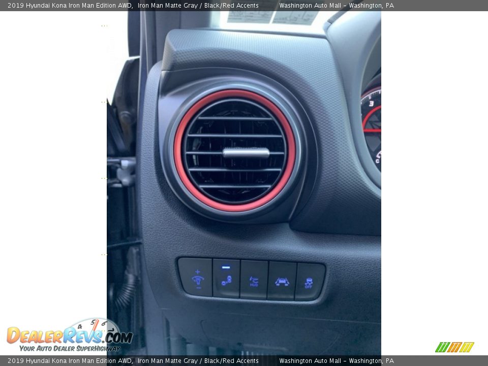 2019 Hyundai Kona Iron Man Edition AWD Iron Man Matte Gray / Black/Red Accents Photo #11