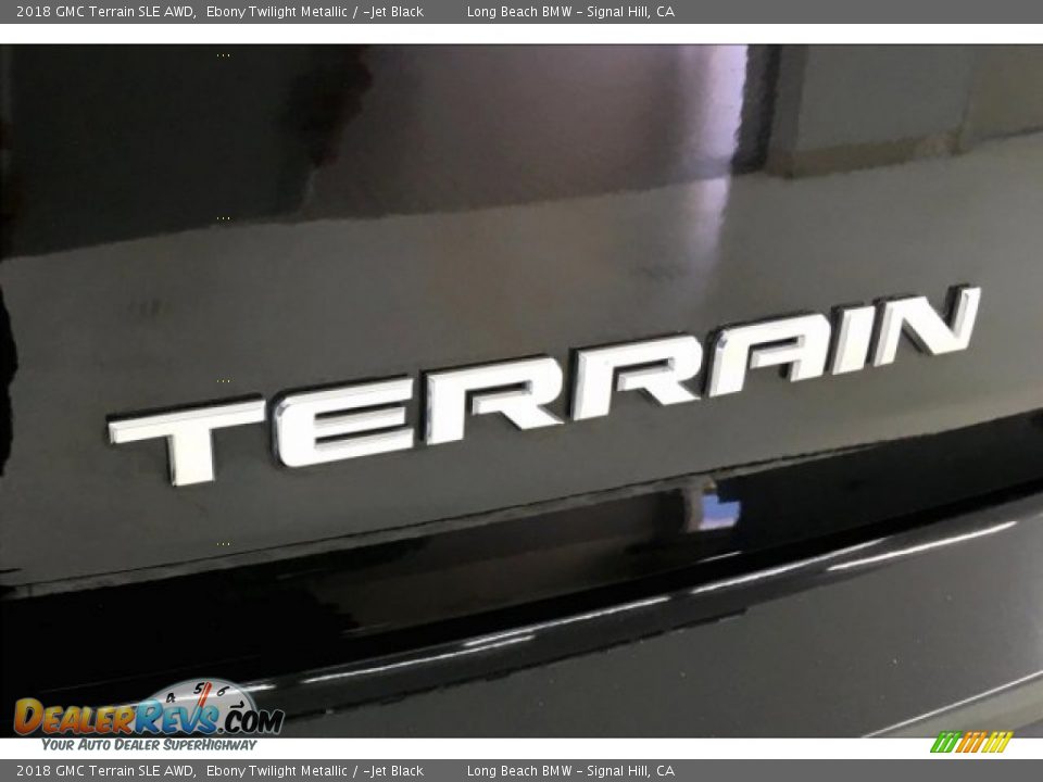 2018 GMC Terrain SLE AWD Ebony Twilight Metallic / ­Jet Black Photo #7
