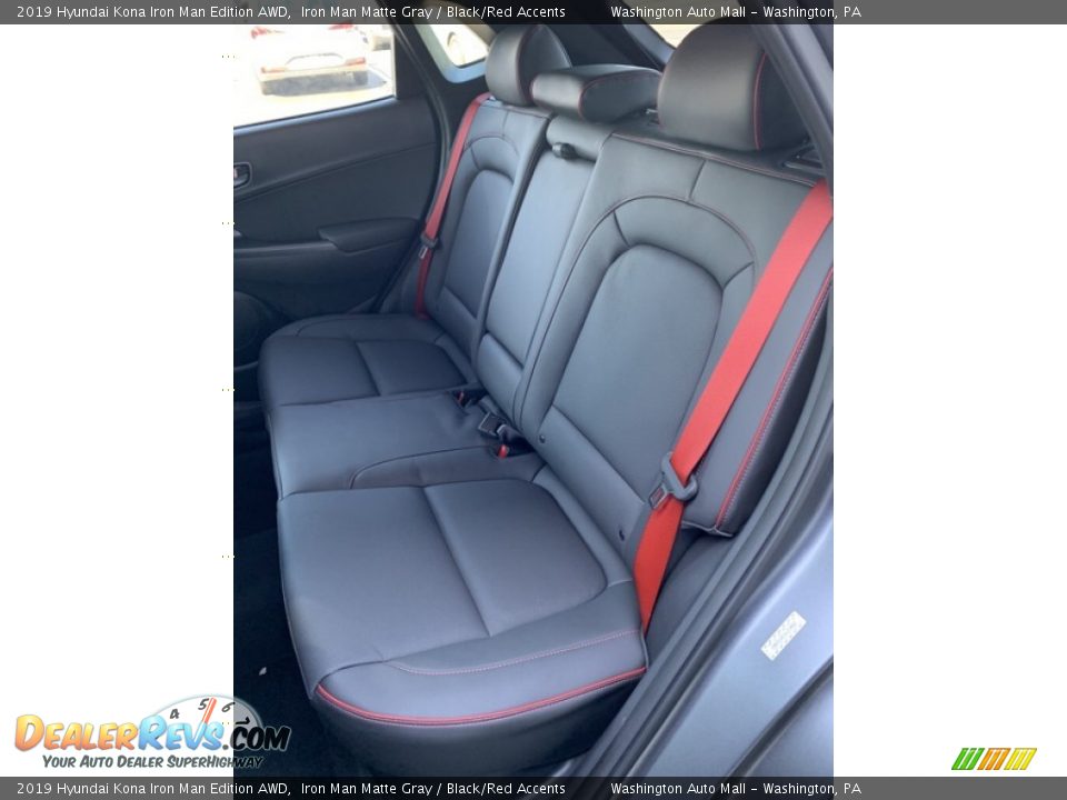 Rear Seat of 2019 Hyundai Kona Iron Man Edition AWD Photo #18