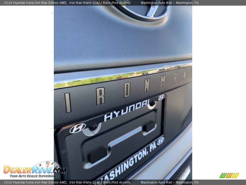 2019 Hyundai Kona Iron Man Edition AWD Iron Man Matte Gray / Black/Red Accents Photo #20