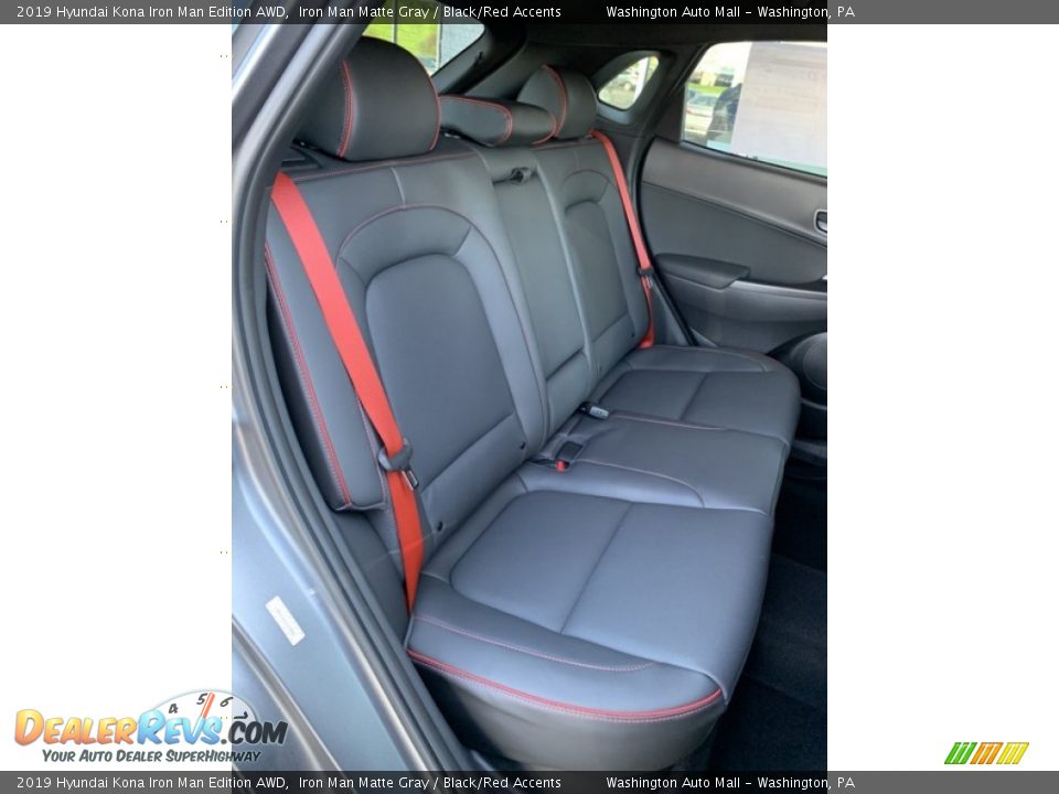 Rear Seat of 2019 Hyundai Kona Iron Man Edition AWD Photo #25
